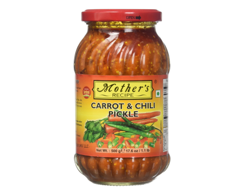 Mother s recipe carrot & chilli pickle - 500 gm (1.1 lb)