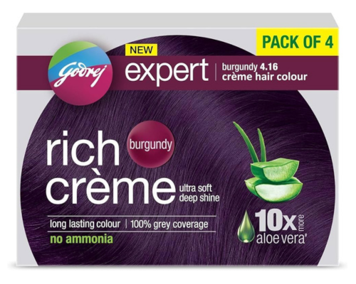 Godrej expert creme hair colour burgundy 20g+20ml