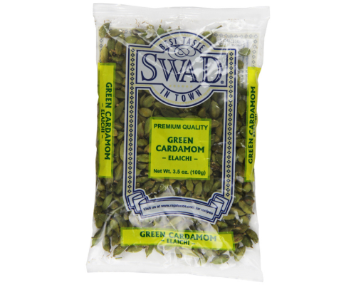 Swad cardamom indian grocery spice  pods green  3.5 ounce