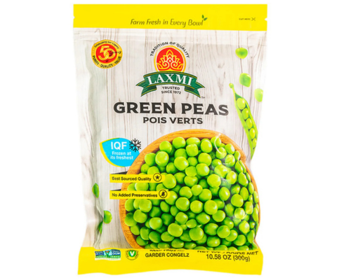 Laxmi frozen indian green peas 300 g