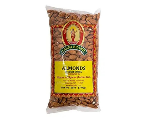 Laxmi whole almonds - 28oz