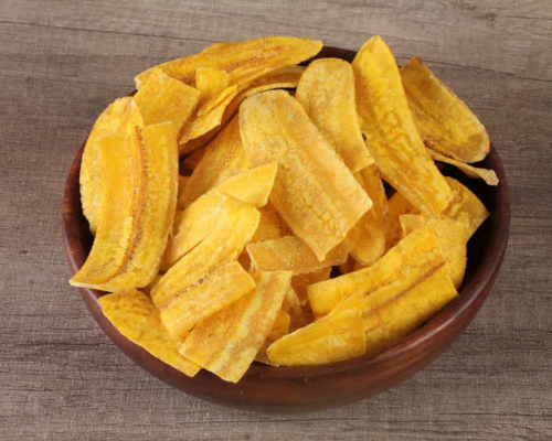 Long banana chips