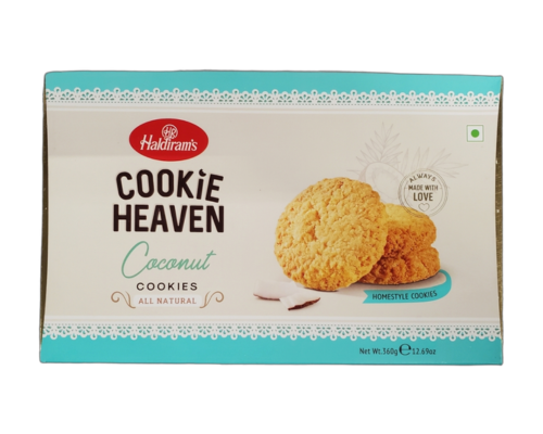 Haldiram cookie heaven coconut cookies - 360 gm