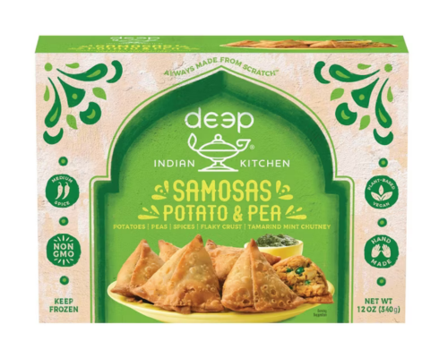 Potato & pea samosas