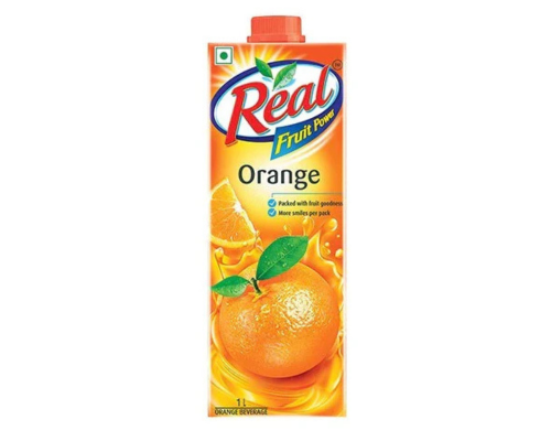 Real orange fruit nectar