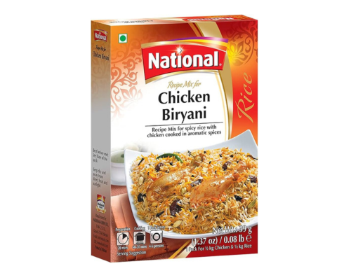 National foods biryani recipe mix 1.37 oz (39g) | south asian mixed spice powder | meat layered pilaf | traditional food | box pack