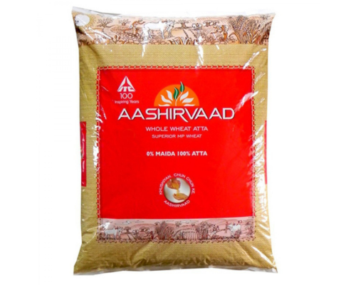 Aashirvaad whole wheat flour 20 lb