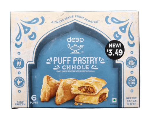 Deep puff pastry cholle (6 puffs)