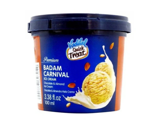 Vadilal badam carnival ice cream 100ml